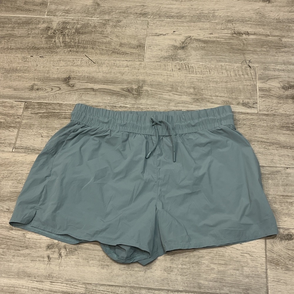 RBX Women's Active Performance Running Shorts Teal Size XL Lined Drawstring‎